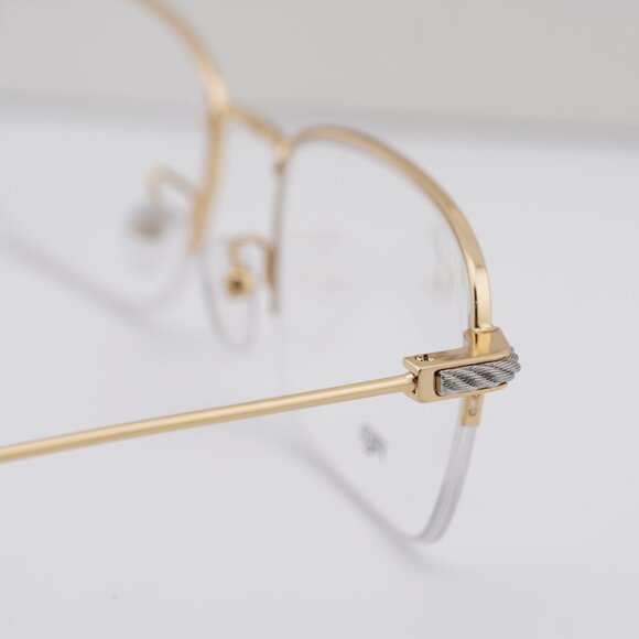 Fred FG50007U 030 Rectangle 56mm Eyeglasses - Gold - Picture 9 of 10